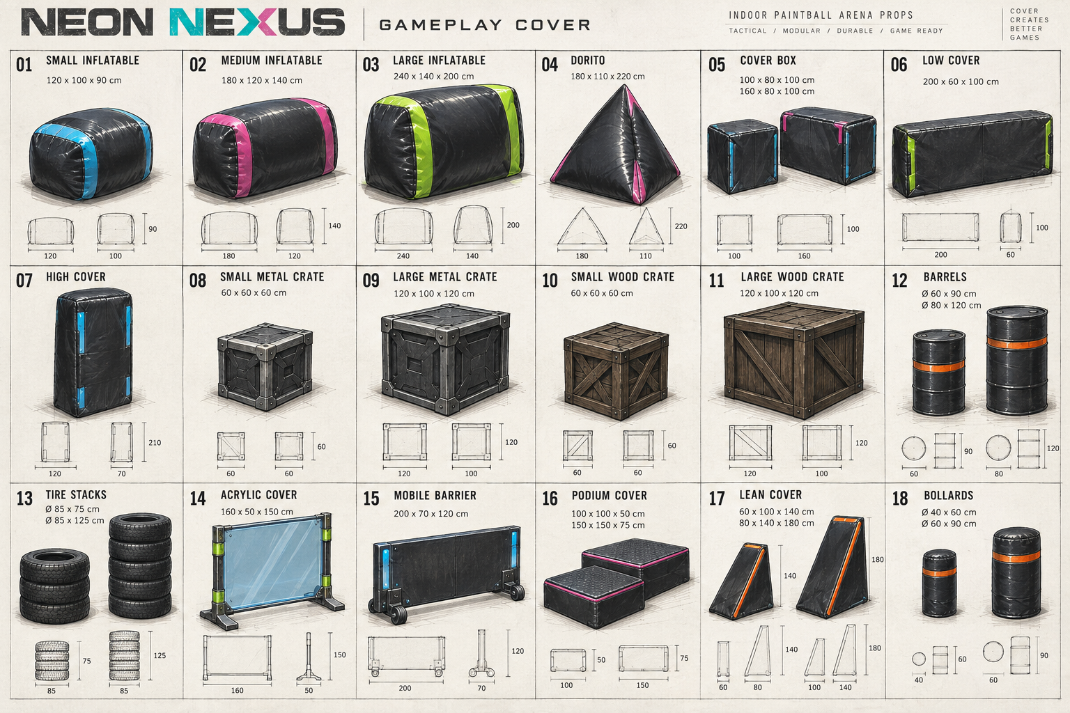 Neon Nexus · Deckungen · Konzeptskizze