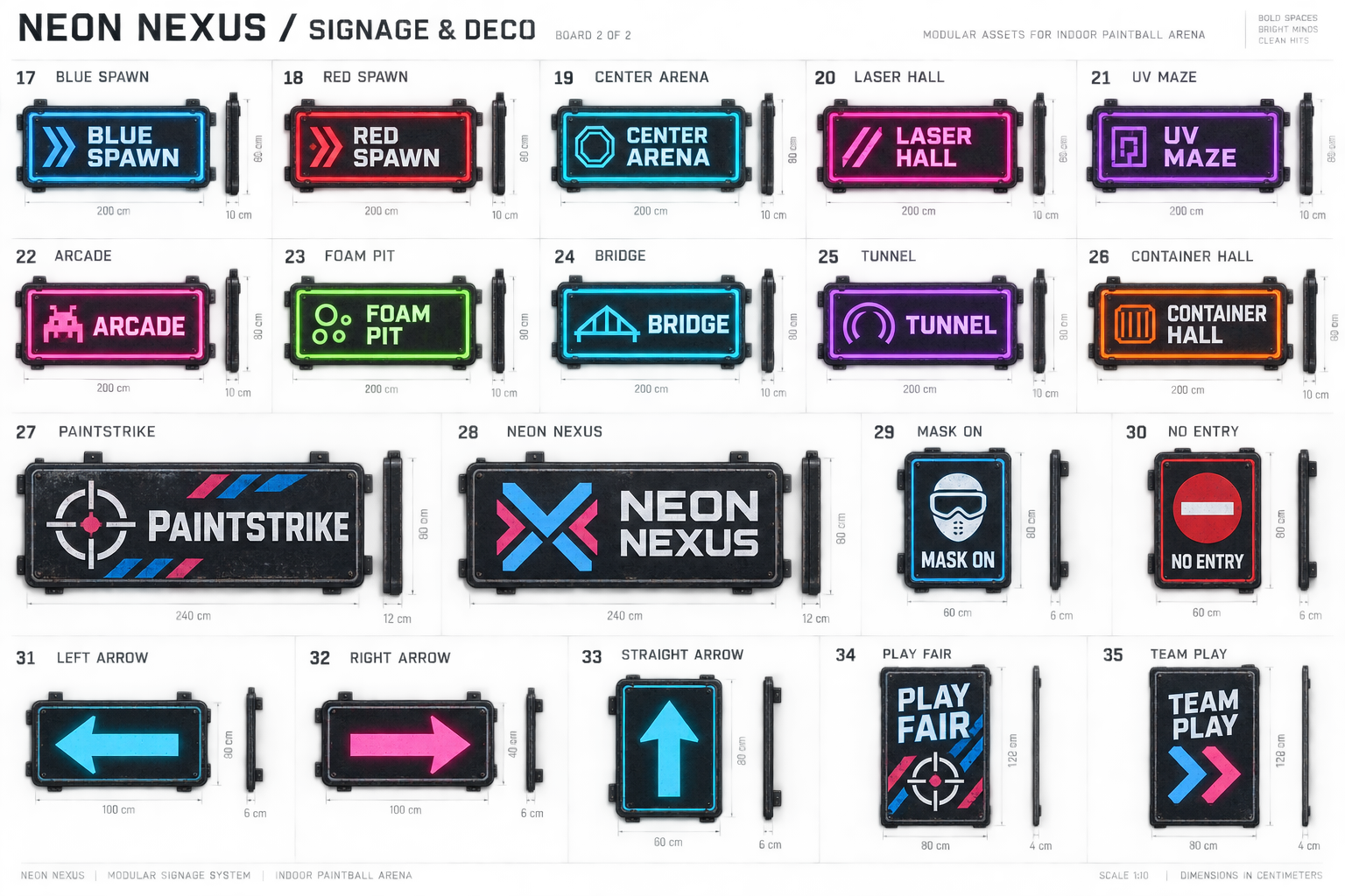 Neon Nexus · Schilder · Konzeptskizze