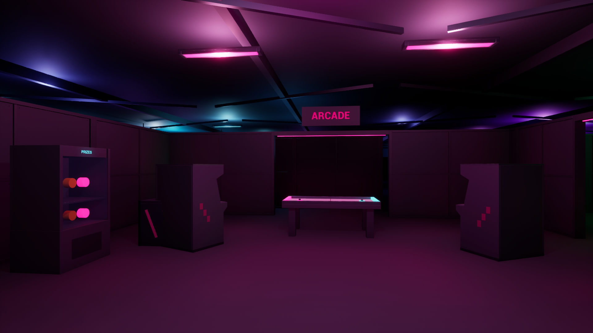Map · Neon Nexus · Arcade · Entwicklungsstand