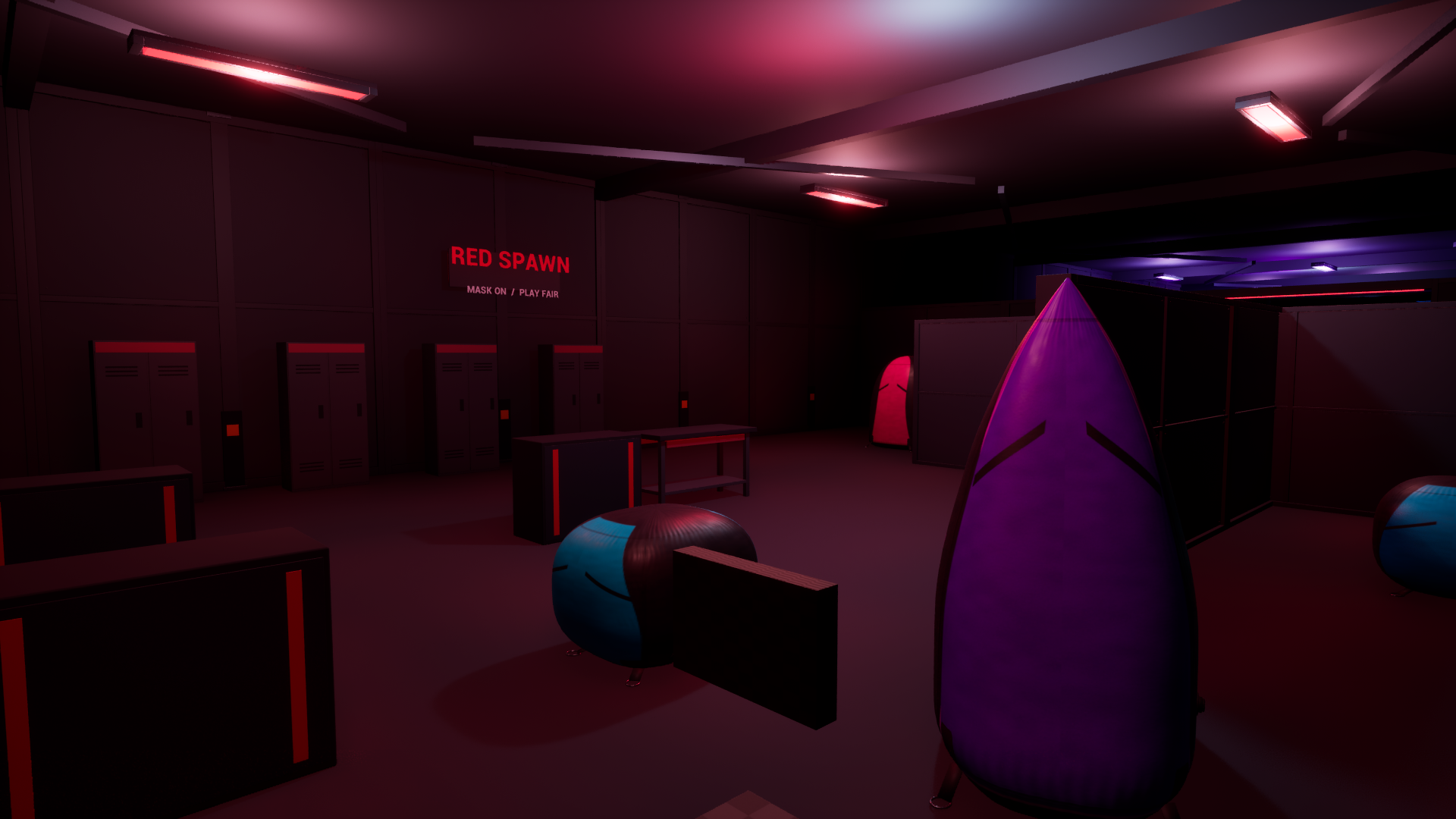 Map · Neon Nexus · Red Spawn · Entwicklungsstand